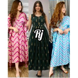 3 full stitched dress combo 8102